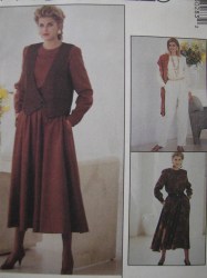 5028 McCalls EZ ASYMMETRIC VEST, JUMPSUIT, FLARE DRESS PATTERN 8-12 or 14-18 choice uncut